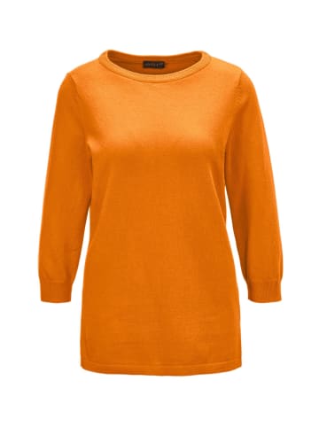 GOLDNER Kurzgröße:  Pullover aus hochwertigem Garn in safran