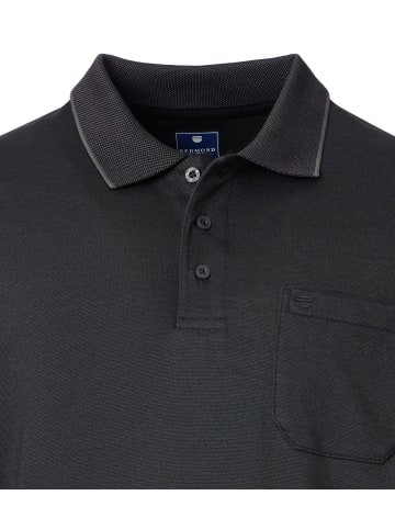 Redmond Langarmpoloshirt in Grau