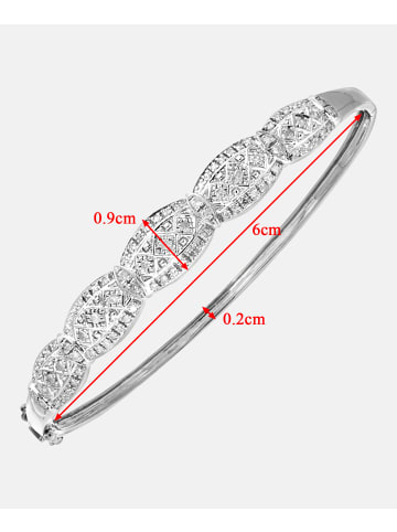Diamant L'éternel Armreif aus 375 Weißgold mit 0.50 Karat Diamant