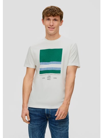 s.Oliver T-Shirt kurzarm in Weiß