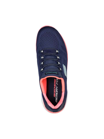 Skechers Sneaker "SUMMITS PERFECT VIEWS" in Marineblau / Neon-Pink