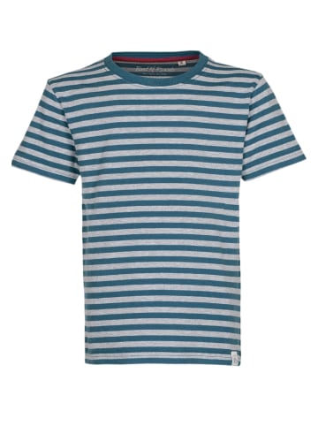 Band of Rascals T-Shirt " Striped " in petrol