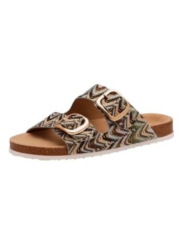 S.OLIVER RED LABEL Pantoletten in Khaki