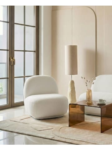 Beliani Sessel LOVBERG in Weiß - (W) 71 x (H) 74 x (L) 80 cm