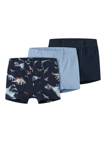 name it 3er Pack Boxershorts 3P NAVY DINO in Dunkelblau