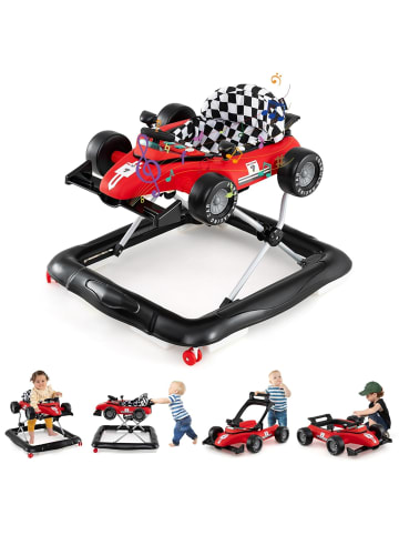 COSTWAY 4 in 1 Lauflernhilfe in Rot