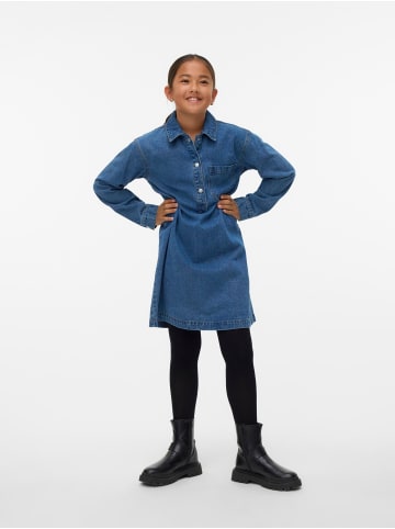 Vero Moda Girl Jeanskleid in Medium Blue Denim