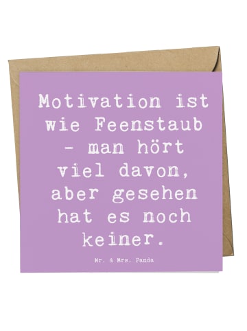 Mr. & Mrs. Panda Grußkarte Spruch Magische Motivation mit Spruch in Lavendeltraum