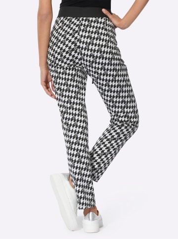 creation L Jersey-Jogpants in schwarz-weiß-gemustert
