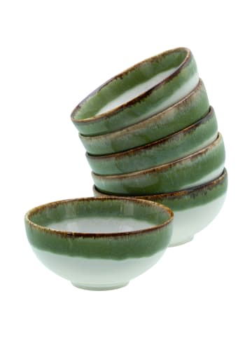 CreaTable Dip-Schalen  Set Steinzeug in Grün in Grün