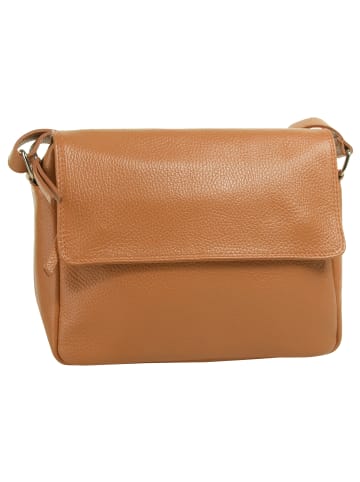 Samantha Look Umhängetasche echt Leder in cognac