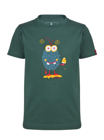 elkline T-Shirt mit Monster Print in trekking green