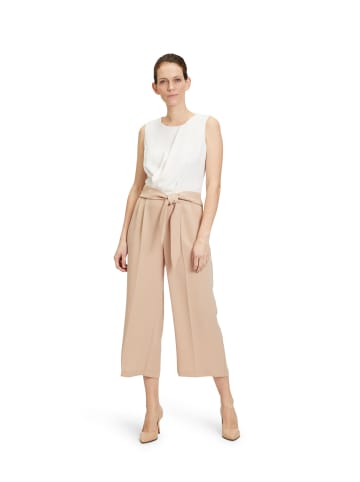 BETTY & CO Jumpsuit ohne Arm in Patch Taupe/Cream