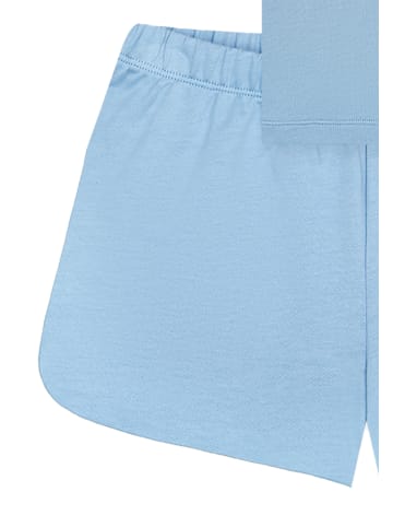 Schiesser Schlafanzug Nightwear Cotton in Pacific blue
