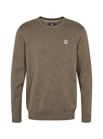 VINSON Pullover Julian in Brown Melange