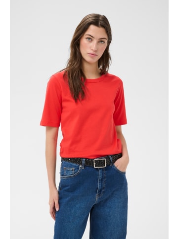 PART TWO T-Shirt kurzarm RatanaPW Gerade Passform in Poppy Red