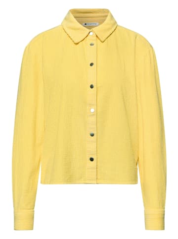 Street One Corduroy Shirtcollar Blouse in Bloom Yellow