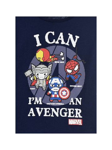 Avengers Langarmshirt Ironman Captain America  Thor in Dunkel-Blau