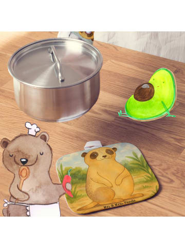 Mr. & Mrs. Panda Topfuntersetzer Erdmännchen Design ohne Spruch in Weiß