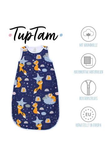 TupTam Baby Ganzjahres Schlafsack Wattiert in dunkelblau