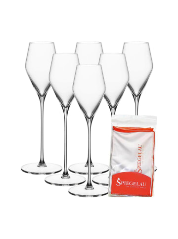 Spiegelau 6er Set Digestifgläser + Poliertuch Definition in 130 ml in transparent