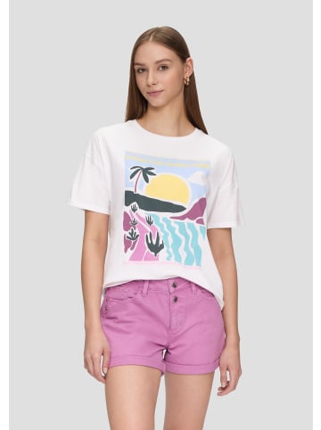 QS T-Shirt in 01D0_weiß