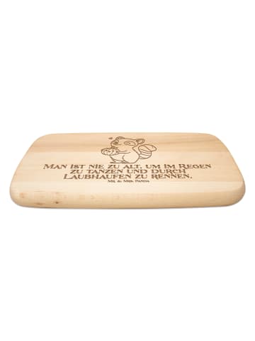 Mr. & Mrs. Panda Holz Schneidbrett Waschbär Kürbis mit Spruch in Transparent