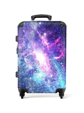 NoBoringSuitCases Suitcase Bunte Sterne im Weltraum-Design –