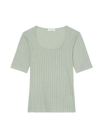 Marc O'Polo Pointelle-T-Shirt relaxed in faded mint