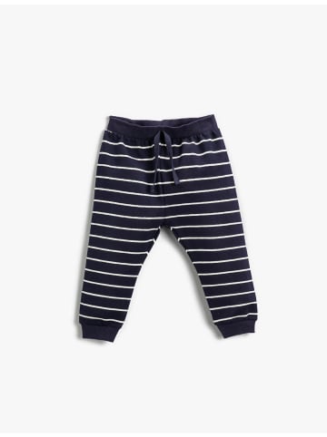KOTON Sweathose in Ekru Gestreift