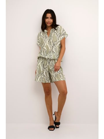 Kaffe Kurzarm-Bluse KAelino Regular fit in Vetiver Marble Print