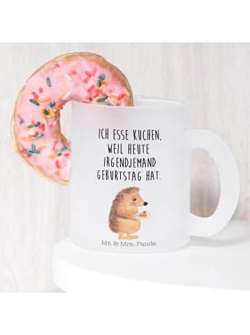Mr. & Mrs. Panda Tee Tasse Igel Kuchenstück mit Spruch in Transparent