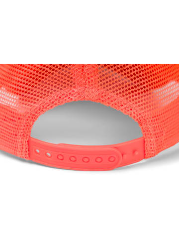 styleBREAKER Mesh Cap in Weiß-Neonorange