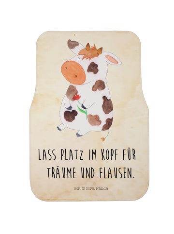 Mr. & Mrs. Panda Fahrer Autofußmatte Kuh mit Spruch in Vintage