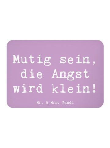 Mr. & Mrs. Panda Magnet Spruch Angst überwinden mit Spruch in Lavendeltraum