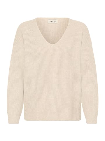 Oxmo V-Ausschnitt-Pullover OXICALLIE in Natur