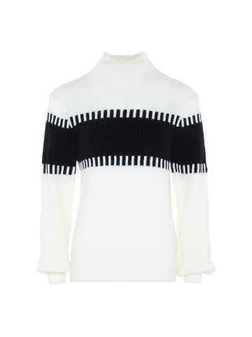 FENIA Damen Sweater in WOLLWEISS SCHWARZ