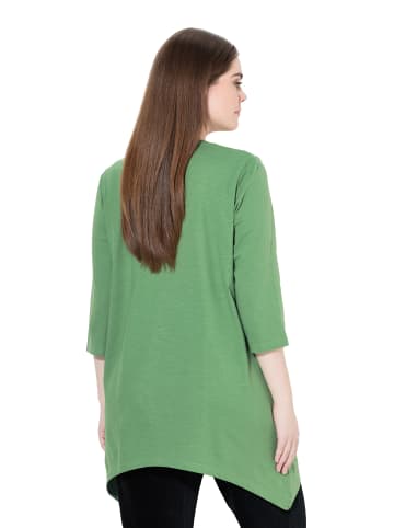 Ulla Popken Longshirt in moosgrün