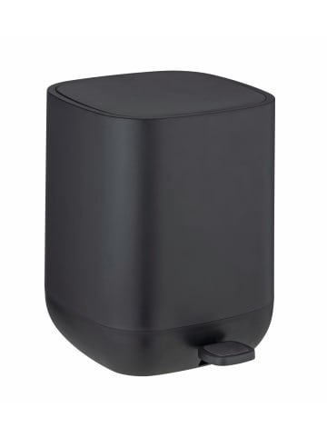Wenko Treteimer Davos, Schwarz 6,5 L, Treteimer Mod. Davos, Schwarz 6,5 L in Schwarz