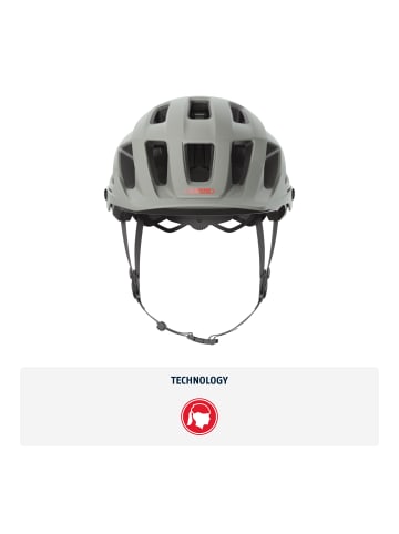ABUS Fahrradhelm Moventor 2.0 in chalk grey
