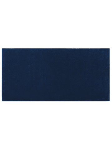 Kurzflor GESI in Blau - (W) 80 x (H) 1 x (L) 150 cm
