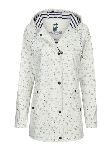 mh michael heinen Regenjacke Schirm in weiss-navy