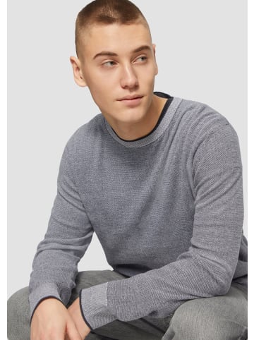 QS Strickpullover langarm in Blau
