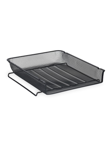 relaxdays Dokumentenablage in Schwarz - (B)28,5 x (H)6,5 x (T)34 cm