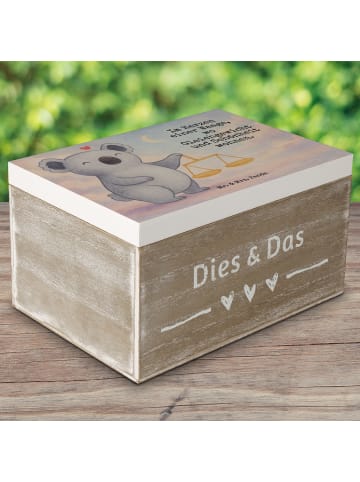 Mr. & Mrs. Panda Aufbewahrungsbox Waage Astrologie Design mit Sp... in Weiß