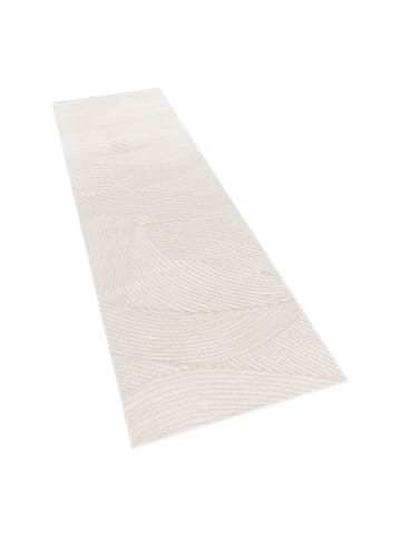 KADIMA DESIGN Teppich Kurzflor Struktur Wohnzimmer in Creme