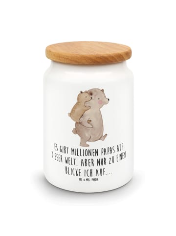 Mr. & Mrs. Panda Dose Papa Bär mit Spruch in Weiß