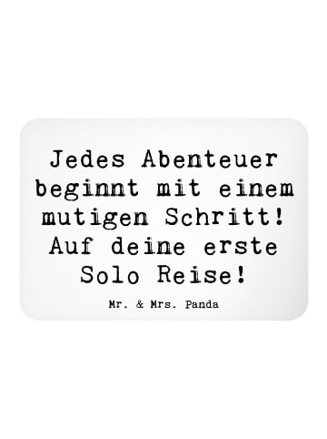 Mr. & Mrs. Panda magnet Spruch Alleine Reisen Unternehmen mit Sp... in Weiß