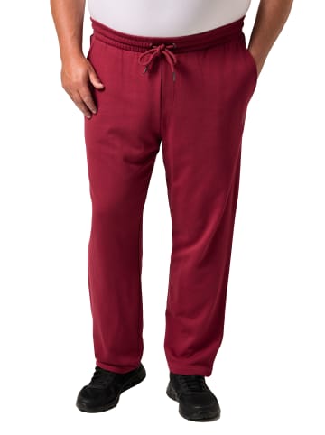 Men Plus Lange Sweathose in burgunderrot