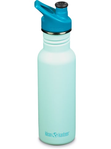 Klean Kanteen Edelstahl-Trinkflasche ® Classic Blue Tint, 532 ml, Sport Cap